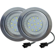 2-Pack LED Cabinet Light Bulb 1.5W LED 12V DC for 60mm 2.35in Hole Cooker Bulb Recessed Closet Cupbo