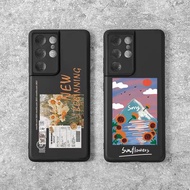 繪畫花朵風景兩款選Samsung三星S22 S21  S21 FE S20 Ultra S20 plus S20 fe Note 20 Ultra手機殼case