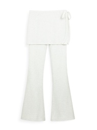 a.moment-LAYERED SKIRT - LONG PANTS