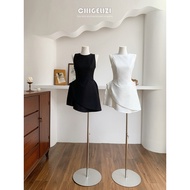Eat a Pear Original Irregular Bud Skirt Dress - Stylish Black Option for Women