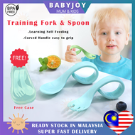 BABYJOY Baby Spoon and Fork Set Baby Feeding Set Sudu Garfu Baby Eating Set Sudu Makan Baby Cutlery Set