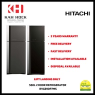 HITACHI R-VG690P7MS 550L 2 DOORS REFRIGERATOR - 2 YEARS MANUFACTURER WARRANTY + FREE DELIVERY