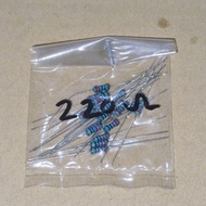 R 220 Ohm 0.25W 1 Percent Metal Film Resistor 220Ohm 220R R MetalFilm 0.25 Watt 20 Pcs