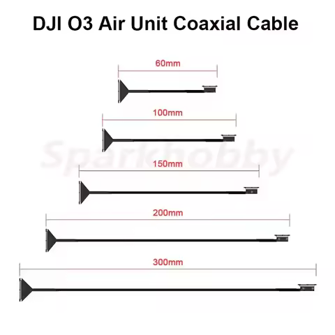 1PC FPV Digital System Coaxial Cable 60mm 100mm 150mm 200mm 300mm For DJ O3 Air Unit RC FPV Freestyl