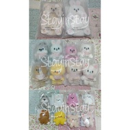 Ready skzoo merch fm 5 o clock plush mini 10cm micro keyring wolfchan bang chan bbokari felix new sk