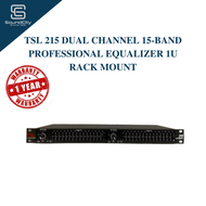 TSL 215 Dual Channel 15-Band Professional Equalizer 1U Rack Mount (EQ/Equalizer)