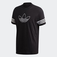 Adidas Originals Outline Tee 短袖 黑色 FM3897 短T 三葉草 愛迪達 黑白 三線