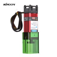 KKmoon 450nm 40W La-Ser โมดูลที่มีฝาครอบป้องกันความยาวโฟกัสคงที่ La-Ser หัวแกะสลักความเร็วสูง La-Ser แกะสลักตัด3D เครื่องพิมพ์ CNC เราเตอร์ La-Ser โมดูลสำหรับ DIY หัตถกรรมไม้แกะสลักตัดกระดาษด้วยหนัง