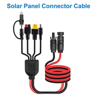 5 in 1 Solar Panel Connector Extension Cord Kit XT60 DC5521 7909 8020 Anderson,1 to 4 Splitter Charg