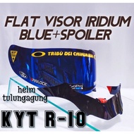 KYT R10 iridium blue silver gold flat visor package KYT k2r/ KYT R10 + KYT spoiler Free sticker/