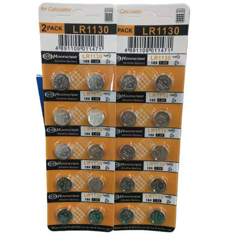 AG10 LR1130 Batteries 389A LR1130 LR54 L1131 SR1130 1.55v High Capacity Button Cell Coin Battery for