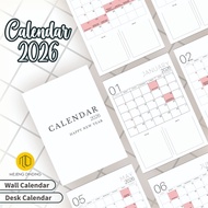 CALENDAR PLANNER 2026 Wall Calendar/ (New) size A3 A5 A6 onthly Planner 2026 | A3 | Walls | Calendar