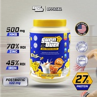 SUPADUCK WHEY PROTEIN ISOLATE : Honey Milk Flavor เวย์รสนมน้ำผึ้ง (800g) มี HMB Zinc Iron Postbiotic