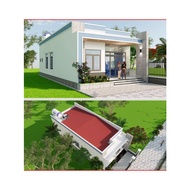 Dk282 7m6 x 15m9 Roof House Design Drawing with A3 Paper Print, Full 3D Color, Architecture, Structu