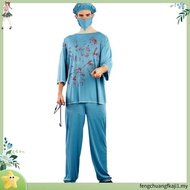 Halloween Masquerade Haunted House Horror Dress Up Zombies Adult Nurse Surgical Doctor Costume cospl