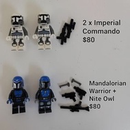 全新 包平郵  Lego 75373  Mandalorian Warrior Nite Owl  Imperial  Commando  Minifigures 人仔連武器  Star Wars 星