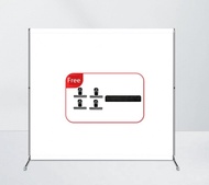 Tenwish 2.5 * 2m Green Screen Background Stand with Green Frame Cloth Backdrop Chromakey Studio Equi