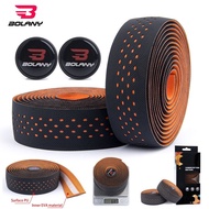 《Baijia Yipin》 BOLANY Road Bike Punch Handlebar Tape Wrap Shockproof Anti-slip With Adhesive Back Bar Plugs Bicycle Cycling Accessories