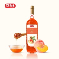 Ohla Peach Syrup 750ml (glass bottle)