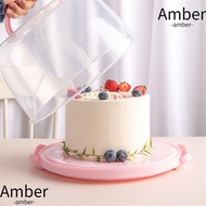 AMBER1 6/8/10 inch Cake Box with Lid Hand-held Storage Fruits Refrigerator