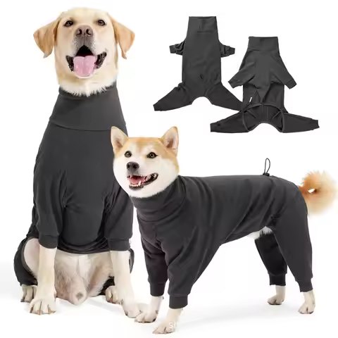 Winter Dog Clothes 4 Legs Jumpsuits Warm Fleece Coat Clothing Autumn for Small Medium Large Dogs Big