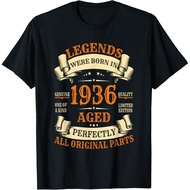 Men's cotton T-shirt 1936 88th Birthday Gift Men Women Turning 88 Years Old T-Shirt