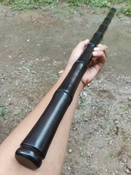 Tongkat Toya Kayu Kelor Hitam Bentuk Bambu Unik