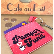 humour coin pouches with keyring (8 designs)