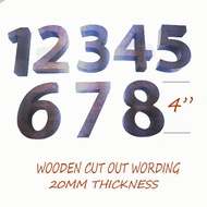 3D HOUSE NUMBER / NOMBOR RUMAH 3D / WOODEN HOUSE NUMBERS