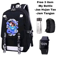 Demon slayer anime bag - boys' school bag - cool anime backpack