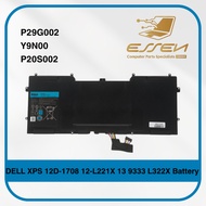 DELL P29G002 Y9N00 P20S002 for XPS 12D-1708 12-L221X 13 9333 L322X Battery