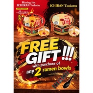 FREE GIFT COMBO!!!! ANY 2 x ICHIRAN RAMEN BOWL or ICHIRAN SPICY FIRE RAMEN BOWL, BBD: 13th July 2026