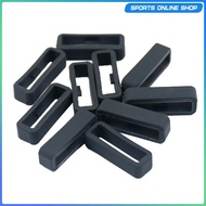 [Beauty] 10Pcs Rubber Watch Strap Loops Black Replacement Watch Bands Keeper Holder Retainer for Fenix 5/5s/5x Series