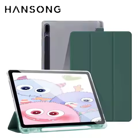 Case for Samsung Galaxy Tab S8 S7 Plus FE 11 S9 FE 12.4in S6 Lite Transparent Back Cover for Tab S7 