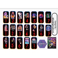 Thema KPop Demon Hunter Huntrix Pianica Marker Sticker Demon Huntrix KPop/ Demon Huntrix/ Cool KPop 