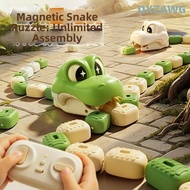 PINCHMY Greedy Snake Magnetic Toy, Interactive Magnetic Collection Remote Control Snake,  Remote Con