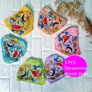 Manjo - 3 PCS-Kancut Anak-CD Anak Perempuan dan Laki-Laki Motif Doraemon - Celana Dalam Kartun Anak