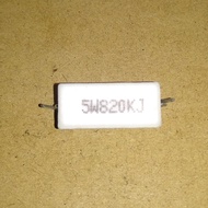 R 820K 820 K Ohm 5W 5 W Resistor 5 Watt 5W820KJ