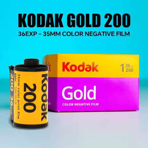 Original KODAK GOLD 200 35mm Film 36 Exposure per Roll Fit For M35/ M38/ F9/ H35 Camera (Expiration 