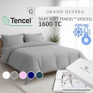 TENCEL™ Bedsheet Set – 1600TC Cooling, Hypoallergenic, Soft, Breathable, Gift Box, Grand Olvera