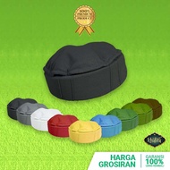 HITAM Black Taliban Cap Kopiah Rosalhat Afghanistan Folding Hat Mikihat Songkok Hijrah Polos