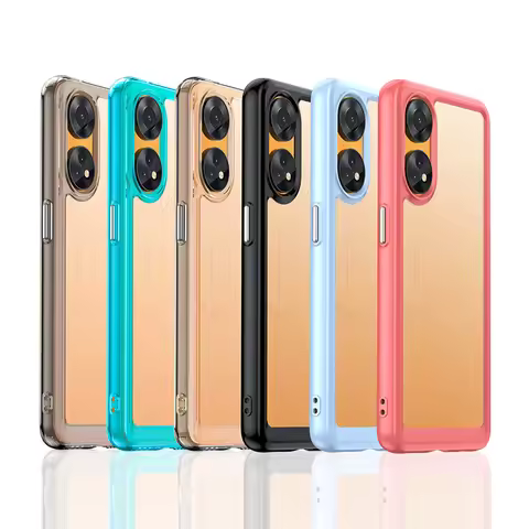 For OPPO Reno 8T Case Luxury Silicone Clear Bumper TPU Transparent Shockproof OPPO Reno 8T Case OPPO