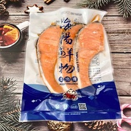 【合喬饗鮮】薄鹽鮭魚半月切300G/包/鮭魚/亨調後即食