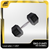 15KG Hexagon Dumbbell Weight Training Fitness Dumbbell / Hesagon Dumbbell  (15kg)