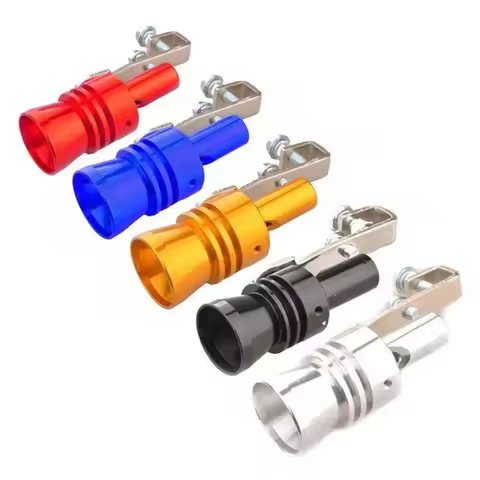 Automobile Turbine Whistle Modified Exhaust Pipe Microphone Aluminum Alloy Tail Whistle Mimic Motorc
