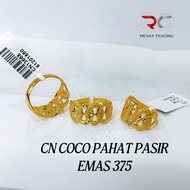 CINCIN COCO PAHAT PASIR STAMPING EMAS TULEN 375 CN AUDI KIKIR EMAS 375 CN BAJET EMAS 375 SIMPLE FASH