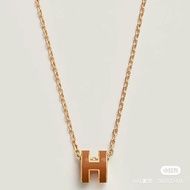 Hermes mini pop H項鍊 金棕金