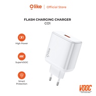 Olike Kepala Charger 33W VOOC Oppo USB Adapter Flash Fast Charging CO1