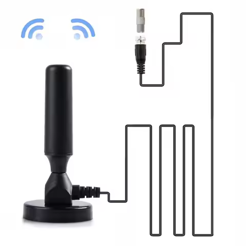 Outdoor Indoor Digital TV Antenna 1080P HD Portable TV Receiver For Internal 4k HDTV ATSC TV ISDB DM