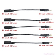 Bang 5V-12V DC5521 to DC2 5x0 7mm 3 5x1 35mm 4 0x1 7mm 4 8x1 7mm 5 5x2 5mm Power Cord
